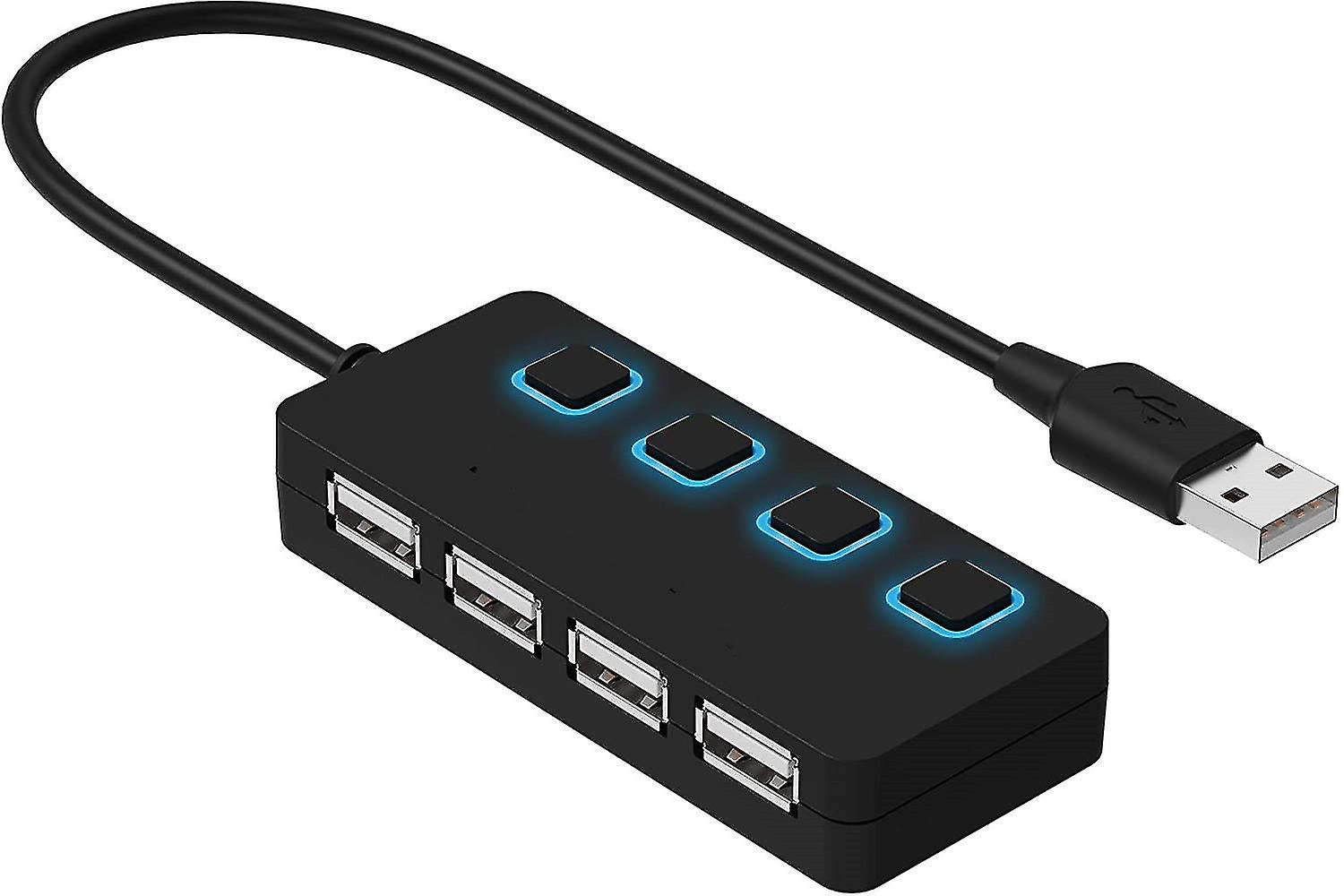Pbuddy 4 Port USB-A Hub with Physical Security On/Off Switches Pbuddy 4 Port USB-A Hub with Physical Security On/Off Switches